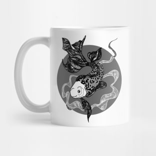 Gold fish (gray) Mug